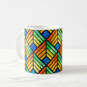 Mug Dessin d'un vitrail. Motif transparent (Devant gauche)