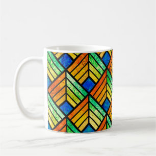 Mug Dessin d'un vitrail. Motif transparent