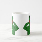 Mug Dessin d'une fille mignonne avec un sweat à capuch (Centre)