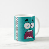 Mug Dessin éditable Visage Expression (Devant droit)