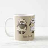 Mug Dessin en mouton beige (Gauche)