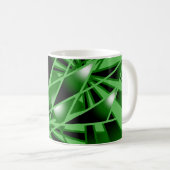 Mug Dessin en perspective de fond couleur dégradé vert (Devant droit)