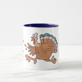 Mug Dessin entouré de dindes (Centre)