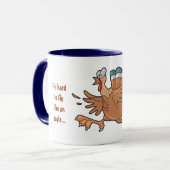 Mug Dessin entouré de dindes (Devant gauche)