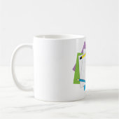 Mug Dessin esquisse de fille joueuse avec crayons colo (Gauche)