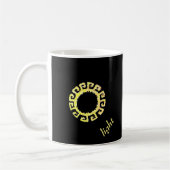 Mug Dessin et calligraphie design moderne sur noir (Gauche)