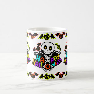 Mug Dessin fantaisiste de squelette et de chauves-sour