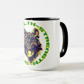 Mug dessin floral rétro (Devant droit)