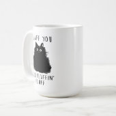 Mug Dessin Fluit You Black Cat (Devant gauche)