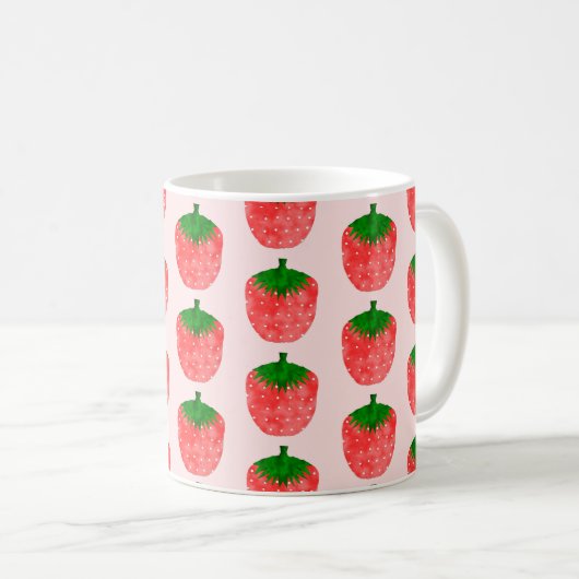 Mug Dessin fraise (Devant droit)