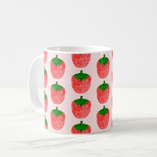 Mug Dessin fraise (Devant gauche)
