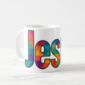 Mug dessin géométrique "Jésus" (Devant gauche)