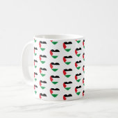 Mug dessin graphique du pavillon de palestine mignon (Devant gauche)