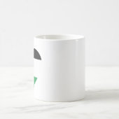 Mug dessin graphique du pavillon de palestine mignon (Centre)