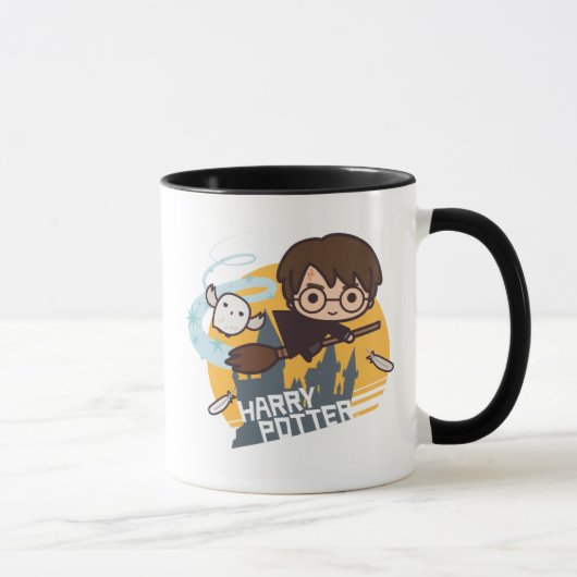 Mug Dessin Harry et Hedwig Flying (Droite)