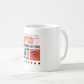 MUG DESSIN INCROYABLE DE FLEUR ET D'ŒIL (Devant droit)