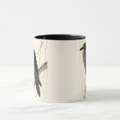 Mug Dessin japonais d'un corbeau (Centre)