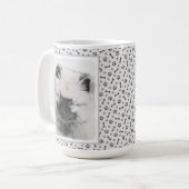 Mug Dessin Keeshond Chiot - Joli dessin original Chien (Devant gauche)