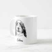 Mug Dessin manuel personnalisé pour animal de compagni (Devant gauche)