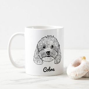 Mug Dessin manuel personnalisé pour animal de compagni