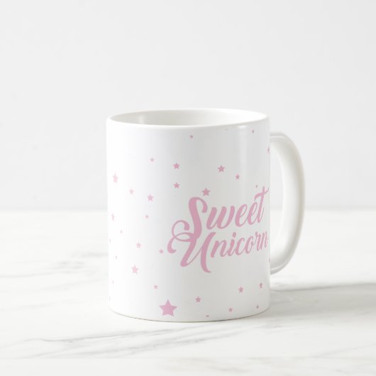Mug dessin mignon de la licorne (Devant droit)