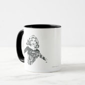 Mug Dessin noir et blanc 1 de Supergirl (Devant gauche)