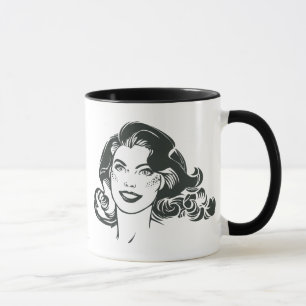 Mug Dessin noir et blanc 2 de Supergirl