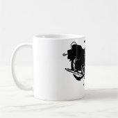 Mug Dessin noir et blanc de moto (Gauche)
