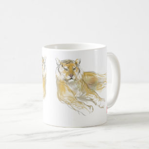 Mug Dessin original Tigre chinois Année Anniversaire W