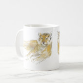 Mug Dessin original Tigre chinois Année Anniversaire W (Devant gauche)