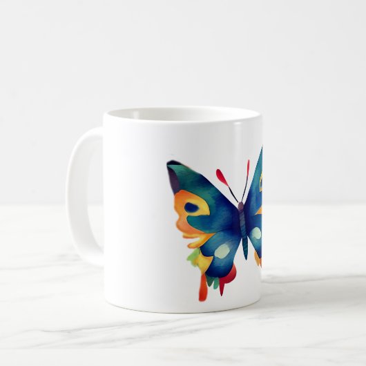 Mug Dessin papillon (Devant gauche)