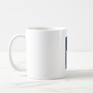 Mug Dessin patriotique dégradé du drapeau américain Gr