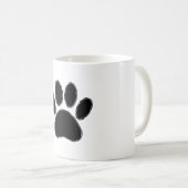 Mug Dessin Paw Chien En Noir (Devant droit)