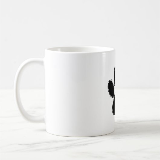 Mug Dessin Paw Chien En Noir (Gauche)
