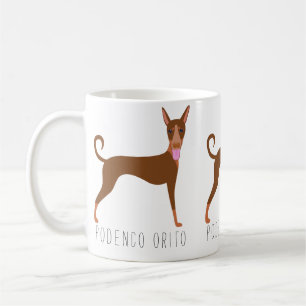 Mug Dessin personnalisable Podenco Orito Chien