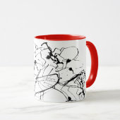 Mug Dessin Plante Abstrait (Devant droit)