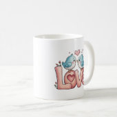Mug Dessin romantique AMOUR (Devant droit)
