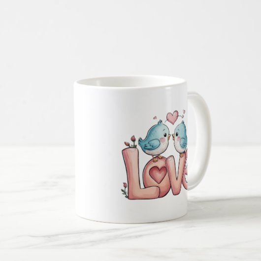 Mug Dessin romantique AMOUR (Devant droit)