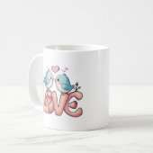 Mug Dessin romantique AMOUR (Devant gauche)