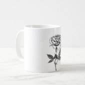 Mug dessin rose (Devant gauche)