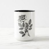 Mug dessin rose 2 (Centre)