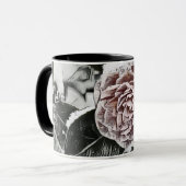 Mug Dessin Rose de neige congelée (Devant gauche)