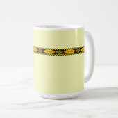 Mug Dessin sans couture orange jaune (Devant droit)