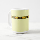 Mug Dessin sans couture orange jaune (Devant gauche)