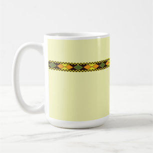 Mug Dessin sans couture orange jaune