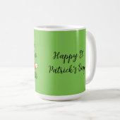 Mug Dessin Shamrock de la Saint Patrick's Day Cat | Aj (Devant droit)