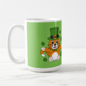 Mug Dessin Shamrock de la Saint Patrick's Day Cat | Aj (Gauche)
