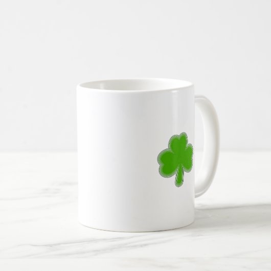 Mug Dessin Shamrock de Saint Patrick (Devant droit)