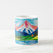 Mug Dessin Simple De Montagne Par Enfant (Centre)