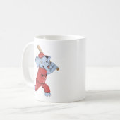 Mug Dessin sur éléphant de base-ball (Devant gauche)